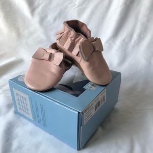 Robeez Pink Bow Moccasins